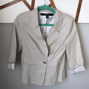Kensie blazer linen material/look size M